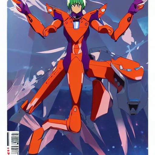 Prompt: Evangelion Unit-01