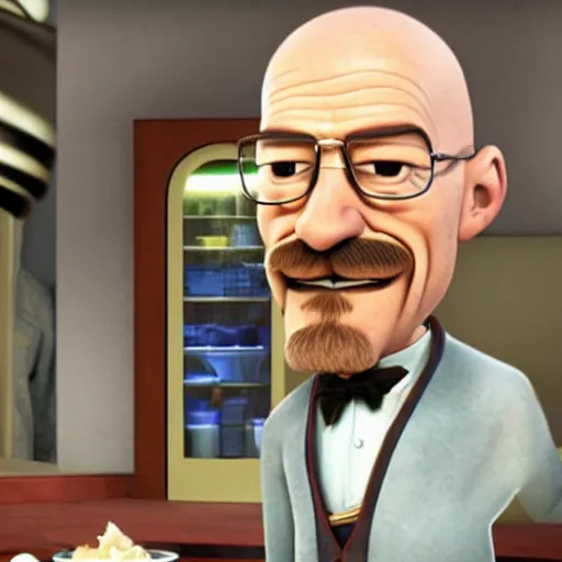 Prompt: walter white in ratatouille