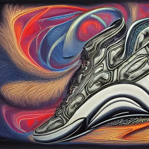 Image similar to sport balenciaga sneakers by aaron horkey, trending on artstation, colorful