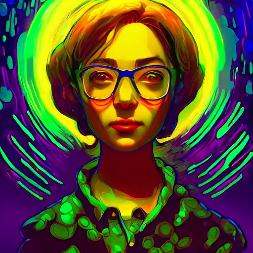 Image similar to skill magic geek inside matrix deepdream radiating a glowing aura stuff loot legends stylized digital illustration video game icon artstation lois van baarle, ilya kuvshinov, rossdraws,