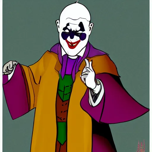 Prompt: the pope as the joker