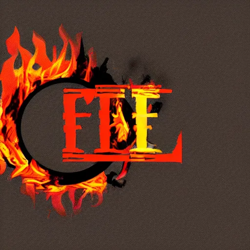 Image similar to fire logo, single color, black background.