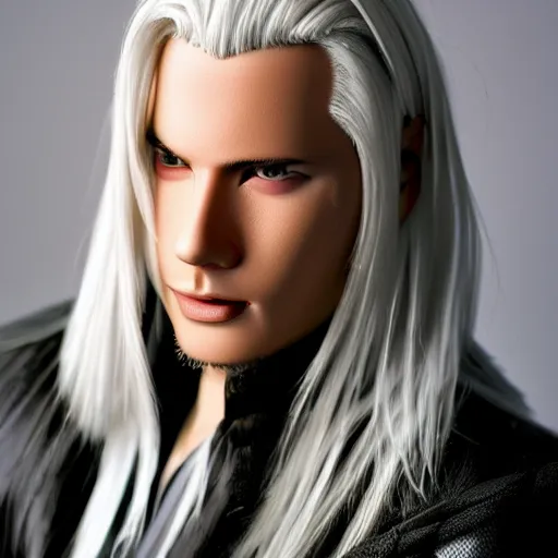 Image similar to A photo of sephiroth, f/22, 35mm, 2700K, perfect faces.