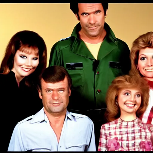 Prompt: screenshot of the family from 70s comedy TV show unhappy days -n 9