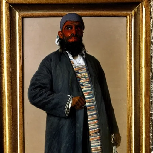 Prompt: A North African Moorish Man in 1888 painted by Franz Xaver Kosler