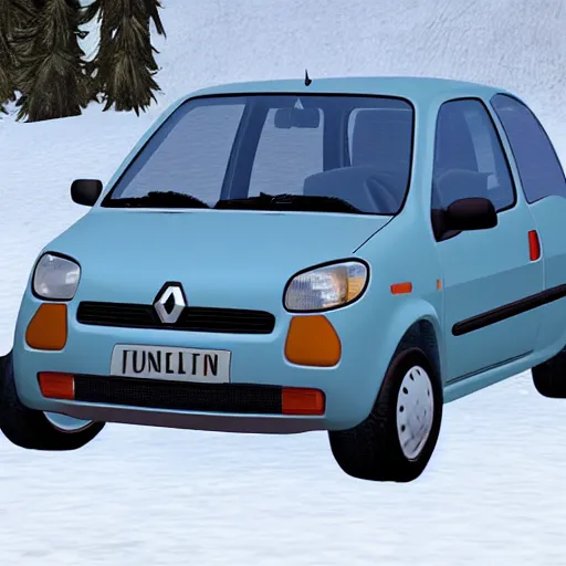 Image similar to 1 9 9 3 renault twingo in skyrim