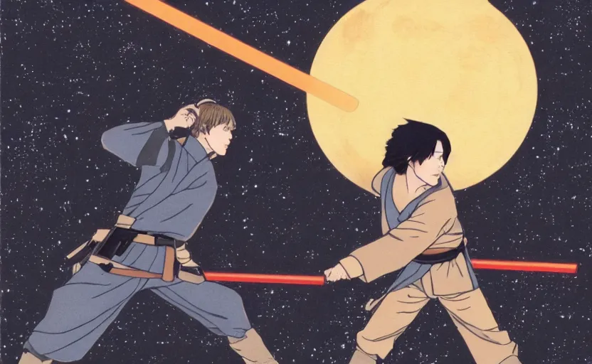 Image similar to luke skywalker in koyoharu gotoge style