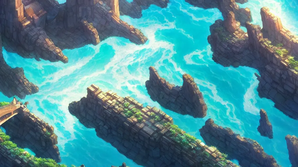 Prompt: atlantis, studio ghibli, pixar and disney animation, sharp, rendered in unreal engine 5, highly detailed, digital painting, artstation, concept art, smooth, sharp focus, illustration, wide angle, artbook, wallpaper, splash art, promo art, dramatic lighting, art by artgerm and greg rutkowski and bo chen and jin xiaodi