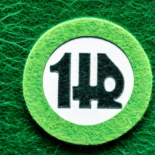 Prompt: a poker chip on a green felt, hyperrealistic photograph, highly detailed, tactile, 4k, close up, macro