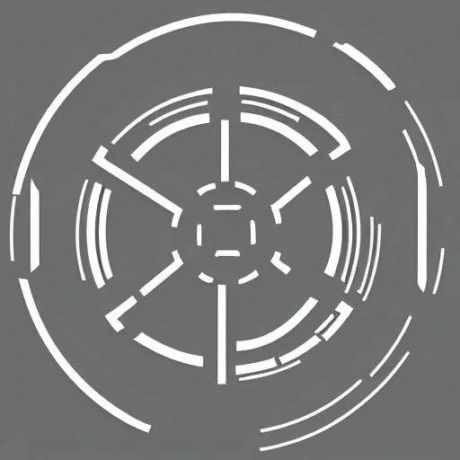 Prompt: drone logo inspired by star wars futuristic look - n 4