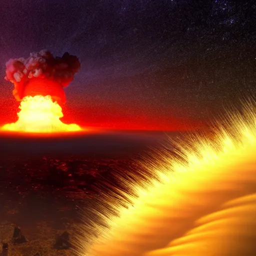 Image similar to nuclear explosion, 4 k