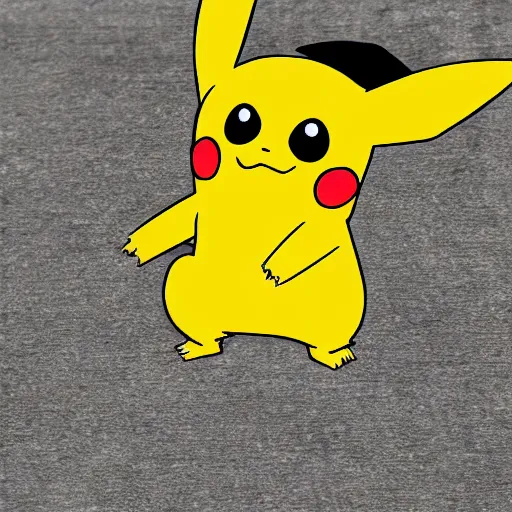 Prompt: homeless pikachu