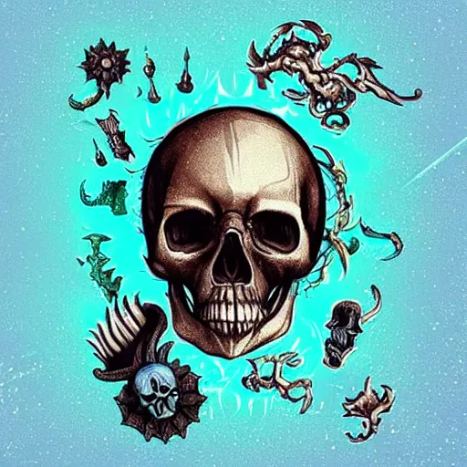 Prompt: “skull fantasy world”