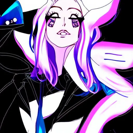 Image similar to lady gaga anime character