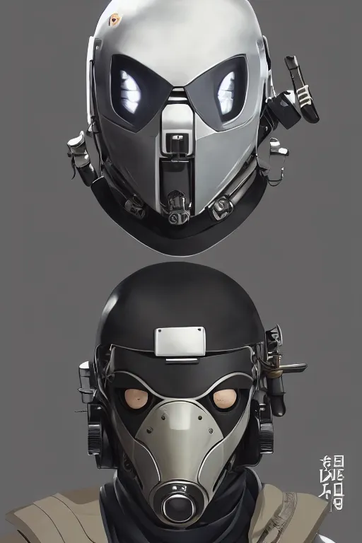 Image similar to robot ninja mask helmet metal gear solid training suit swat commando, aesthetic octane render, 8 k hd resolution, by ilya kuvshinov and cushart krentz and gilleard james, by carl warner and jim woodring, trending on artstation : 1. 5, sweet joy harmony color scheme