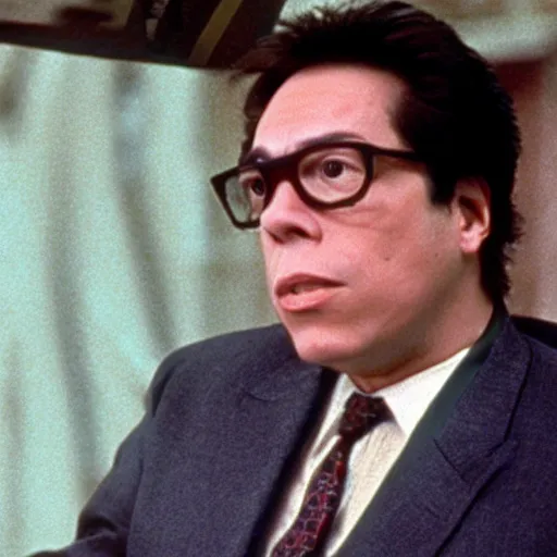 Prompt: a still of gustavo petro in the fugitive (1993)