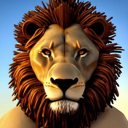 Image similar to a robot lion, unreal engine 5, 8k, realistic, smooth