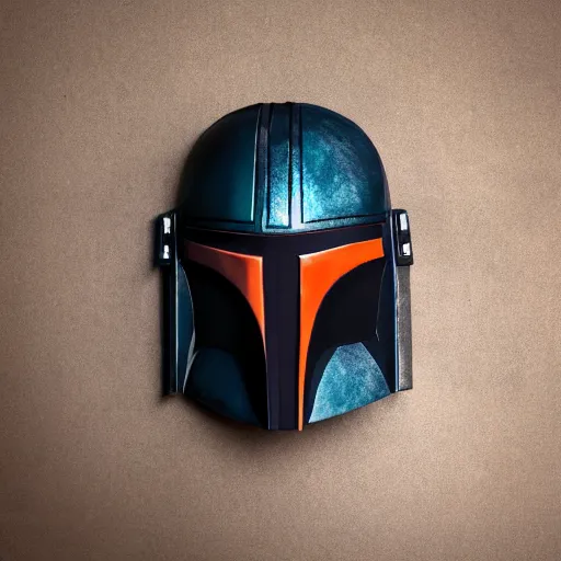 Image similar to a mandalorian mask symmetric