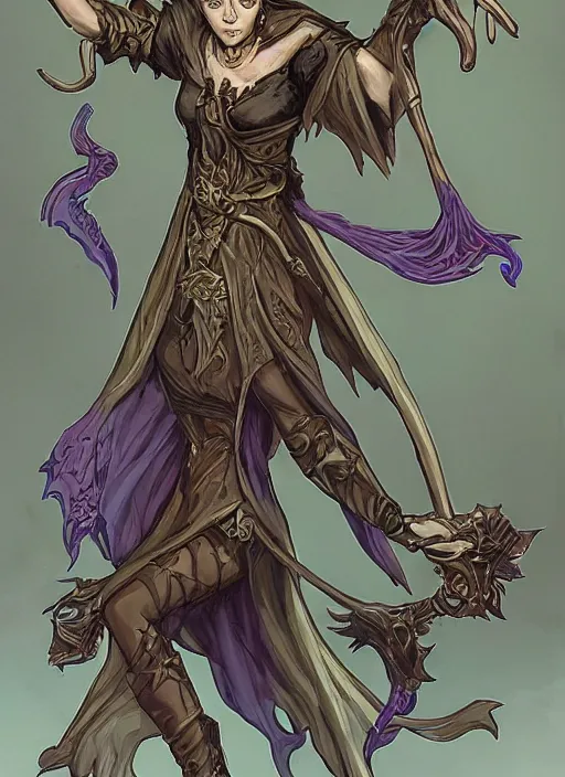 Prompt: an acanthus mage ( an acanthus is a mage specializing in the arcana of fate and time ) from the modern supernatural arcane thriller ttrpg'mage : the awakening ', fey fated ethereal modern aesthetic, 8 k, character concept reference art, by david mattingly and michael william kaluta and steve prescott and alex ross and annie liebovitz.