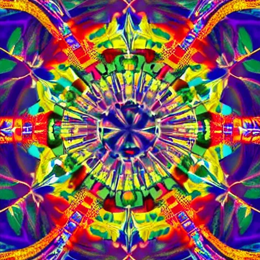 Image similar to A beautiful photograph of a man with a large head, sitting in what appears to be a meditative pose. His eyes are closed and he has a serene look on his face. His body is made up of colorful geometric shapes and patterns that twist and turn in different directions. It's almost as if he's sitting in the middle of a kaleidoscope! Sonic the Hedgehog by Charles Blackman lines, distorted