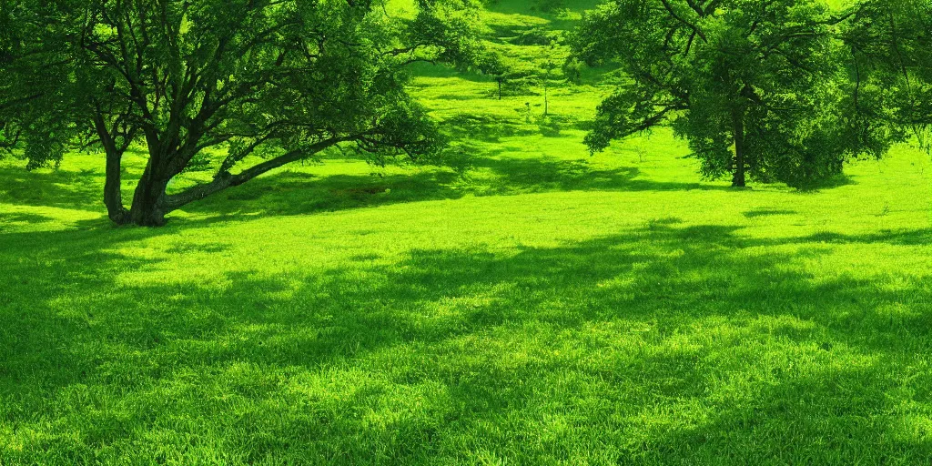 Image similar to idyllic beautiful green pasture, detailed, intricate, masterpiece, 8k resolution,