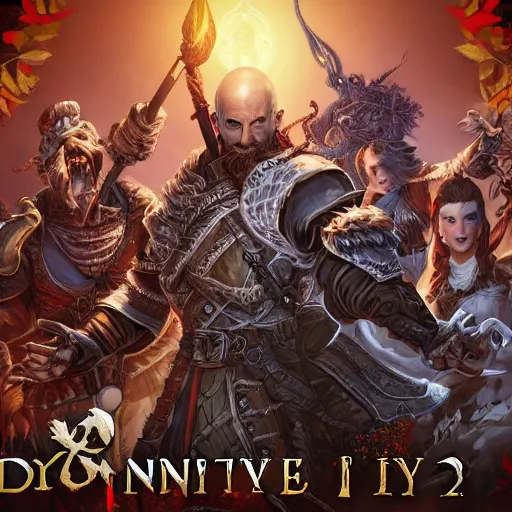 Image similar to box art divinity original sin 2 text, 8 k detailed digital art masterpiece