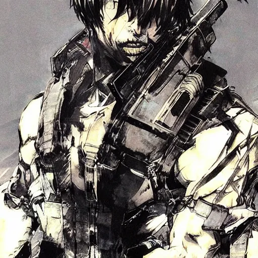 Image similar to by yoji shinkawa