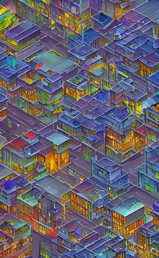 Prompt: 2D post-industrial city with moonlit distorted clouds, 8 bits graphics, flat, SNES game, crushed quality, low contrast, low light, color gradient, low saturation, heavy color compression filter, melting pixels