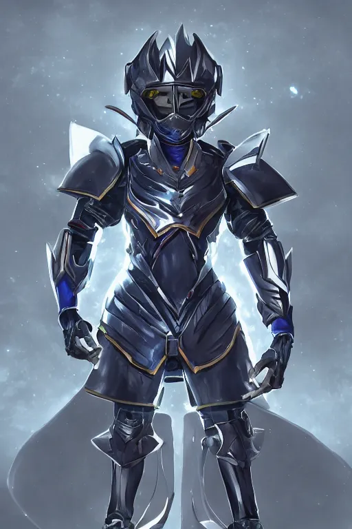 Image similar to helmet armor guardian destiny in witch queen illumination ray tracing hdr fanart arstation by sung choi robot ninja mask and eric pfeiffer and gabriel garza and casper konefal