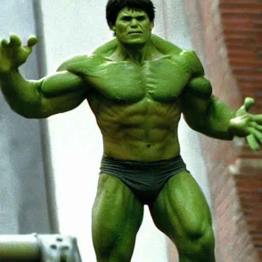 Image similar to Tom Cruise as The Hulk
