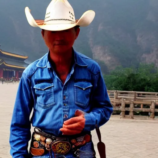 Image similar to cowboy in china