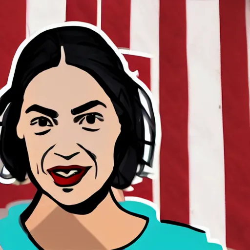 Alexandria Ocasio Cortez as a horse caricature | Stable Diffusion | OpenArt