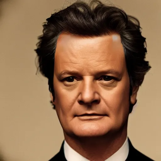 Prompt: recency era portrait of colin firth as mr darcey