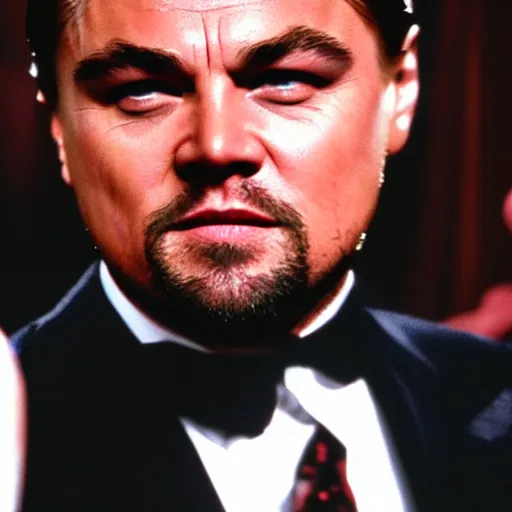 Image similar to Leonardo DiCaprio as Scarface 4K quality super realistic