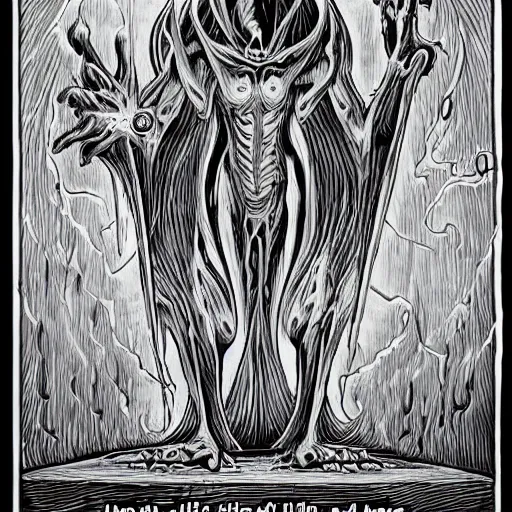Prompt: I am anti-life. The Beast of Judgement. The dark at the end of everything. Zoomorphic, Deep Space, Anti-God, Apocalypse incarnate, the End of Times, eternal blackness, Superb, Invincible, Merciless, embodiment of Chaos, smoke, ashes, hellfire, fog, feeds on the entire cosmos, King of Entropy, Highly detailed 3d fractal, volumetric lighting, sharp focus, ultra-detailed, hyperrealistic, complex, intricate, 3-point perspective, hyper detailed, unreal engine 5, IMAX quality, cinematic, finely detailed, small details, extra detail, symmetrical, high resolution, rendered 3D model, octane render, arnold render, PBR, path tracing, 8k, 4k, HD, hi-res, award-winning, awe-inspiring, ground-breaking, masterpiece , artgem, Dark Fantasy mixed with Socialist Realism, saturated colours, rich colourful