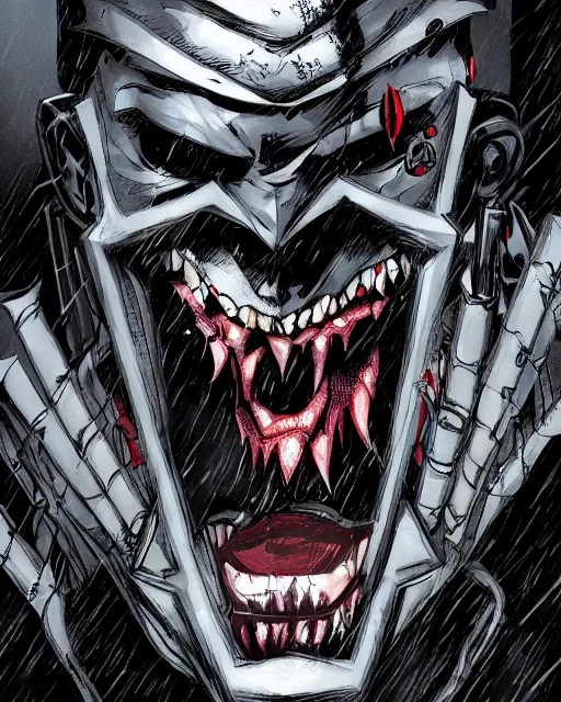 Image similar to the batman who laughs, comic strip style, dynamic lighting, fantasy concept art, trending on art station, stunning visuals, creative, cinematic, portrait, ultra detailed