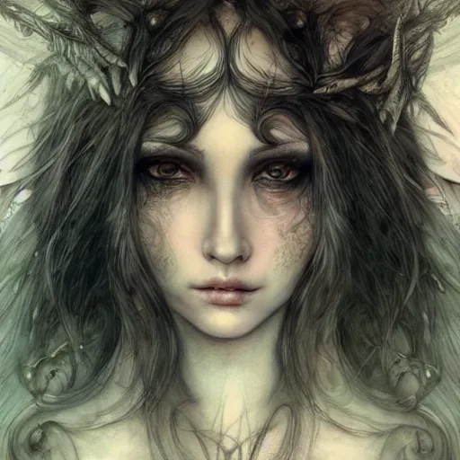 Image similar to a portrait in the style of anna dittmann and luis royo and arthur rackham.