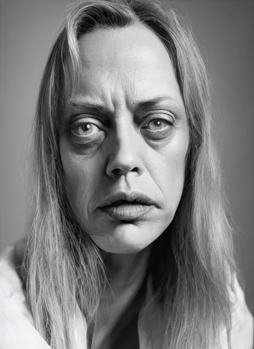 Image similar to portrait of beautiful female steve buscemi by mario testino, headshot, detailed, award winning, sony a 7 r