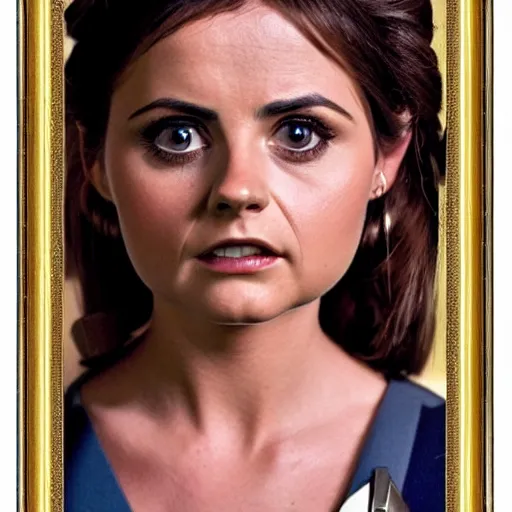 Prompt: a beautiful full body photograph of younger jenna louise coleman as a star fleet officer from star trek next generation, full dress uniform, symmetrical face, extreme realism and detail, 8 k, completely framed, direct lighting, 3 5 mm photo, photorealistic, sharp focus