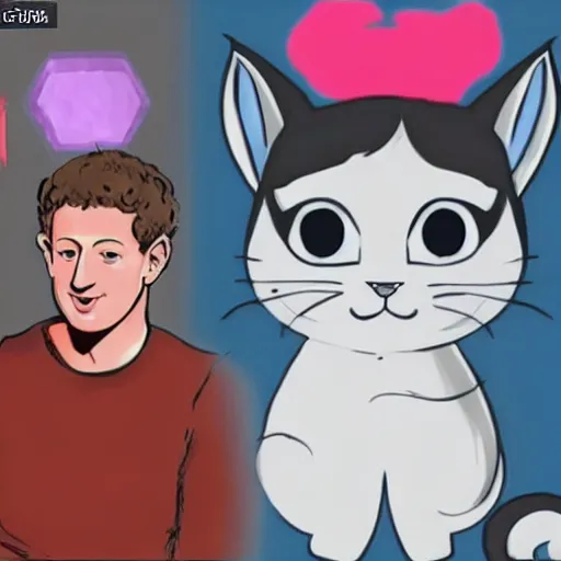 Image similar to mark zuckerberg as a neko girl