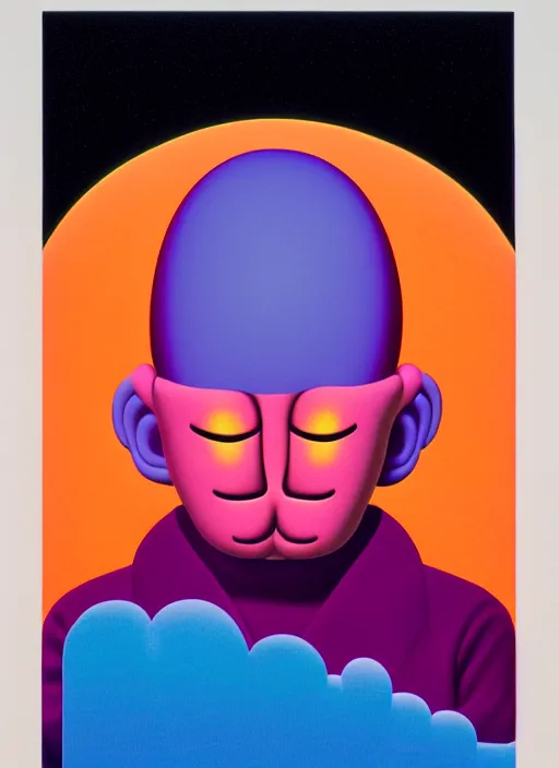 Image similar to person sleeping by shusei nagaoka, kaws, david rudnick, airbrush on canvas, pastell colours, cell shaded, 8 k