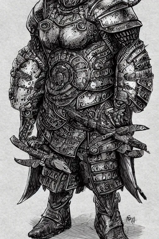 Image similar to human warrior, toad themed armour, bog, symmetrical, highly detailed, digital art, sharp focus, trending on art station, kentaro miura manga art style