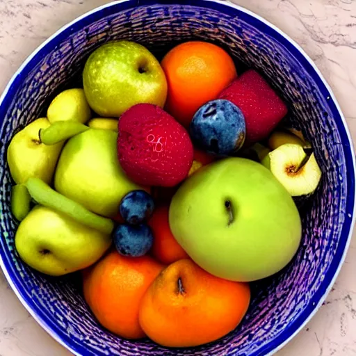 Image similar to a bowl of fruit