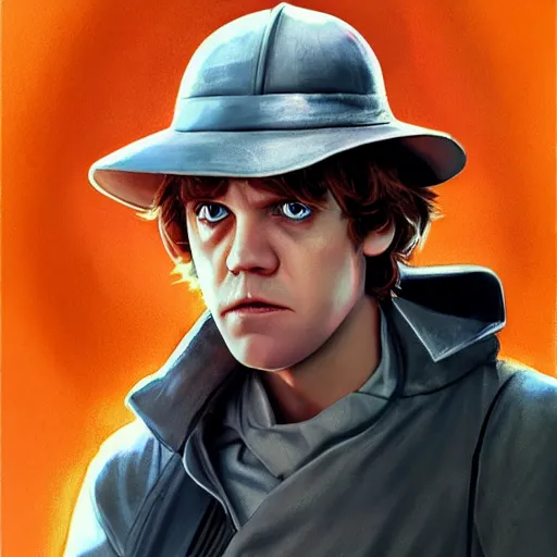 Prompt: movie poster of luke skywalker in clockwork orange, clockwork orange costume, highly detailed, digital painting, artstation, smooth, sharp focus, surreal background, art by wlop, mars ravelo, greg rutkowski