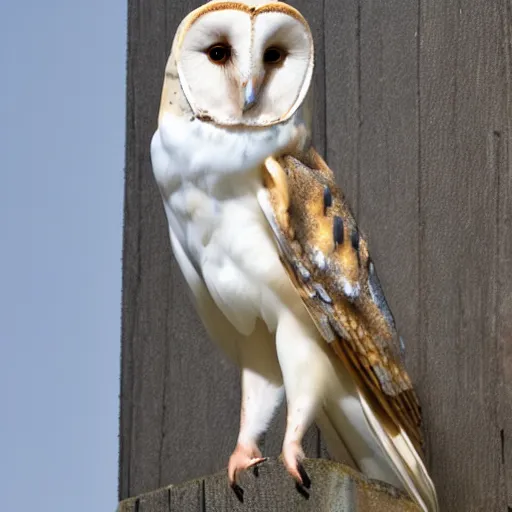 Prompt: barn owl in a suit, very detailed, album photo, canon shot