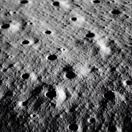 Image similar to the moon landing on a russet potato, black and white, film grain, light bleed