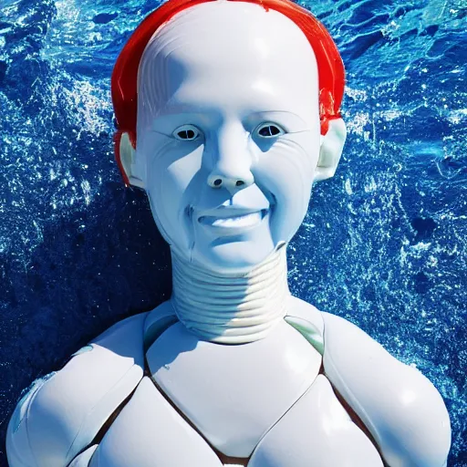 Image similar to Human made of plastic filled with water.