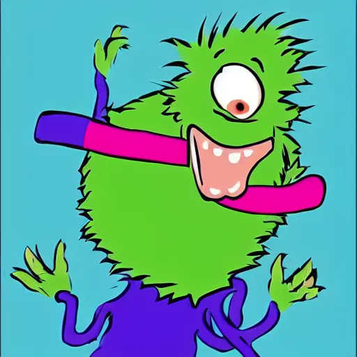 Image similar to “The Gronk, a cute monster by Dr. Seuss, is performing a somersault on a ball, illustration by Dr. Seuss”