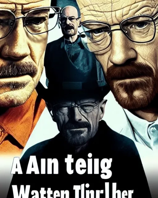 Image similar to a movie where Walter White teaches us on how to get rich, movie poster