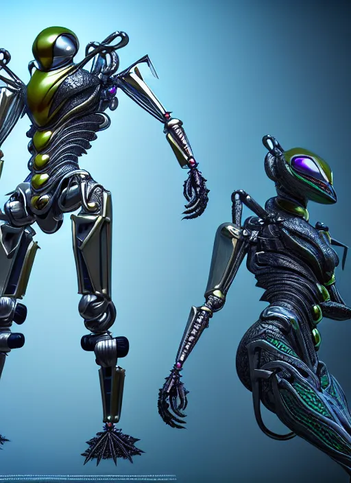 Prompt: kamen rider, mechanoid insects concept art, intricate detail, hyperrealistic art and illustration by irakli nadar and alexandre ferra, frostbite engine, unreal 5 engine highlly render, global illumination, detailed and intricate environment